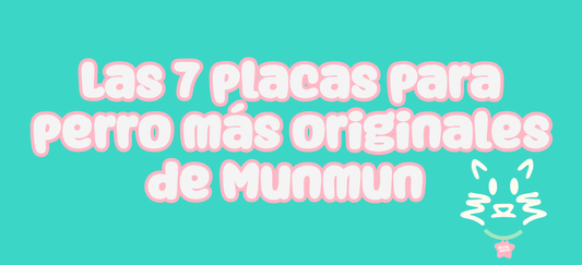 Las 7 placas para perro más originales de Munmun 🐾💖